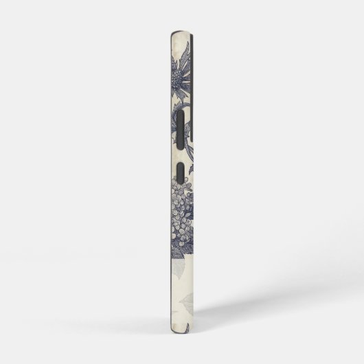 Botanical Toile | Hydrangea & Sea Holly Custom Samsung Galaxyケース (右側面)