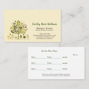 Botanical Tree Holistic Wellness Appointment＆ 名刺