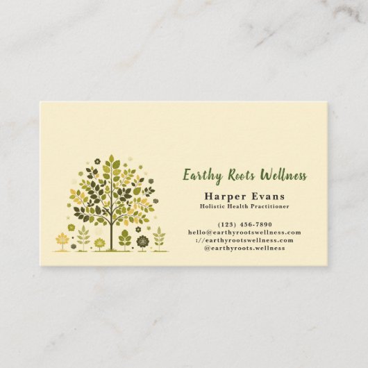 Botanical Tree Holistic Wellness Appointment& 名刺 (正面)