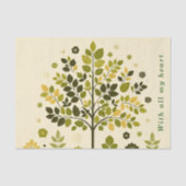 Botanical Tree To From Handmade with gift 薄葉紙 (正面)