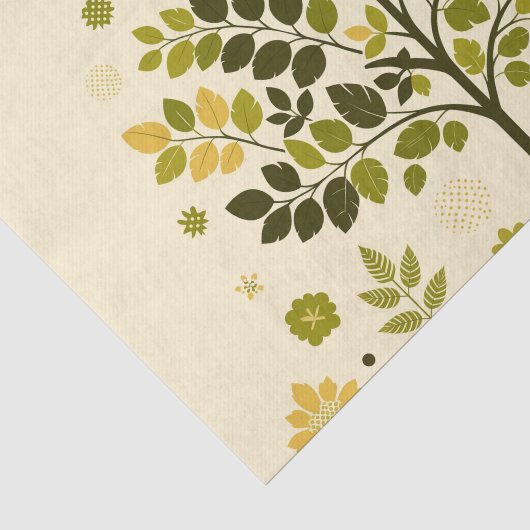 Botanical Tree To From Handmade with gift 薄葉紙 (詳細)