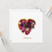 Botanical Valentine’s Day Card – Floral Heart with カード (正面/裏面インサイチュ)