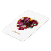 Botanical Valentine’s Day Card – Floral Heart with マグネット (左側)