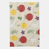 Botanical Vegetable Kitchen Towel キッチンタオル (縦)