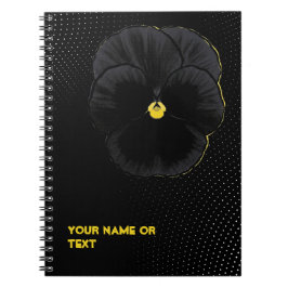 Botanical Velvet: The 'Sorbet Black Delight' Viola ノートブック