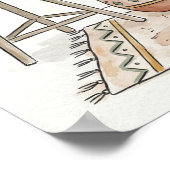 Botanical Wall Art Print with Cat Plant Lover Gift ポスター (角)