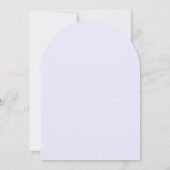 Botanical Watercolor CUSTOM Bar Bat Mitzvah Arch 招待状 (裏面)