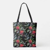 Botanical watercolor drawing dogrose pattern. Brig トートバッグ (裏面)