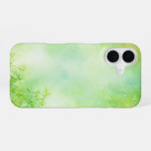 Botanical Watercolor Fresh Foliage Phone Case iPhone 16ケース (裏面横)