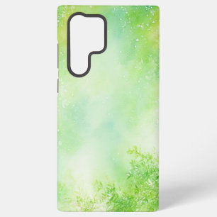 Botanical Watercolor Fresh Foliage Phone Case Samsung Galaxy S22 Ultraケース