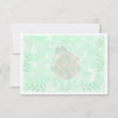 Botanical Watercolor Ladybug Blank   ノートカード (裏面)