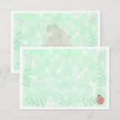 Botanical Watercolor Ladybug Blank   ノートカード (正面/裏面)