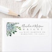 Botanical Watercolor Succulent Wedding  Address ラベル (インサイチュ)