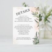 Botanical Watercolor Wedding Enclosure Card  エンクロージャーカード (スタンド正面)