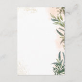 Botanical Watercolor Wedding Enclosure Card  エンクロージャーカード (裏面)