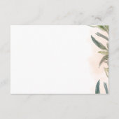 Botanical Watercolor Wedding Enclosure Card  エンクロージャーカード (裏面)