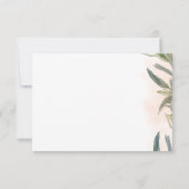 Botanical Watercolor Wedding RSVP Card  (裏面)