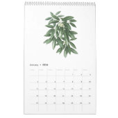 Botanical Watercolors Calendar 2026 カレンダー (1月 2026)