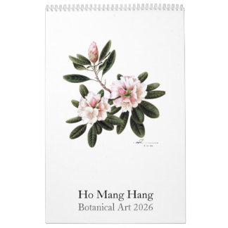 Botanical Watercolors Calendar 2026 カレンダー
