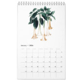 Botanical Watercolors Calendar 2026 カレンダー (1月 2026)