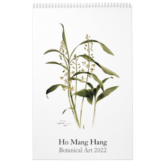 Botanical watercolors calendar Mang Hang Ho, 2022 カレンダー (カバー)