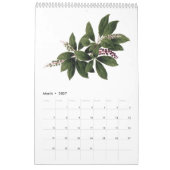 Botanical watercolors calendar Mang Hang Ho, 2026 カレンダー (3月 2027)