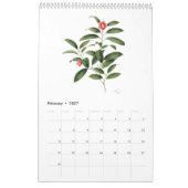 Botanical watercolors calendar Mang Hang Ho, 2026 カレンダー (2月 2027)