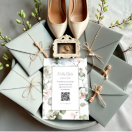 Botanical Watercolour Eucalyptus Wedding RSVP Card