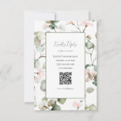 Botanical Watercolour Eucalyptus Wedding RSVP Card (正面)