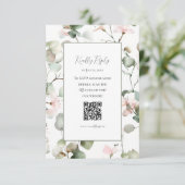 Botanical Watercolour Eucalyptus Wedding RSVP Card (スタンド正面)