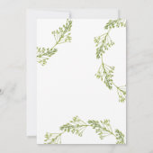  Botanical We Got Married タイポグラフィ ポストウェディング 招待状 (裏面)