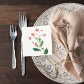 Botanical Wedding Cocktail Napkin スタンダードカクテルナプキン