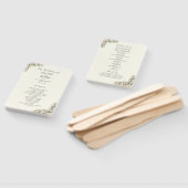 Botanical wedding program ハンドファン (組立なし)