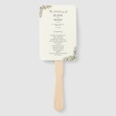 Botanical wedding program ハンドファン (正面)