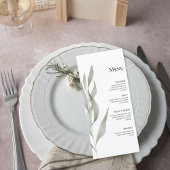 Botanical Wedding Reception Menu メニュー
