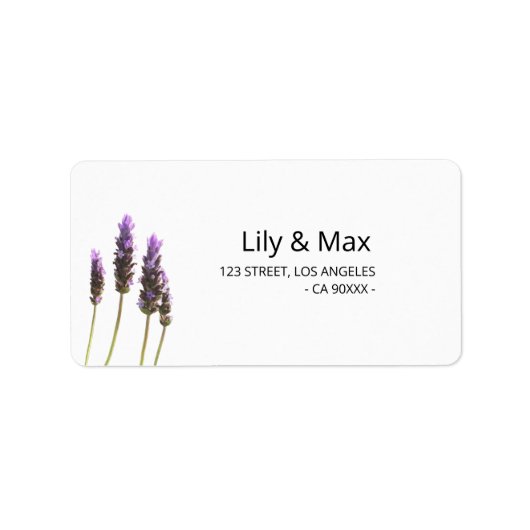 Botanical Wedding Return Address Labels ラベル (正面)