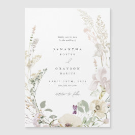 Botanical Wedding Save the Date Magnet