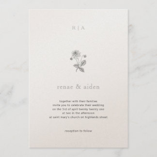 Botanical Weding Invite, 結婚's 招待状
