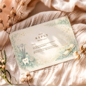 Botanical White Coat Dentist Graduation 出欠カード