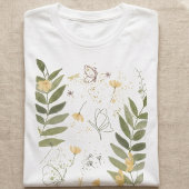 Botanical Wildflower Butterfly T-Shirt トライブレンドTシャツ