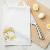 Botanical wildflower, globemallow tea towel キッチンタオル (四つ折り)
