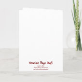 Botanical wildflower watercolor, blank inside カード (裏面)