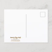 Botanical wildflower watercolor, globemallow ポストカード (裏面)