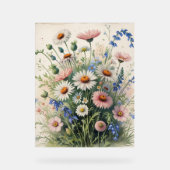 Botanical Wildflower WatercolorAcrylic – Motivatio アクリルサイン (正面)