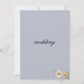 Botanical wilflowers garden秋イン結婚ラブ 招待状 (裏面)