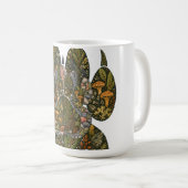 Botanical Wolf Paw Pine Forest Nature Mug コーヒーマグカップ (正面右)