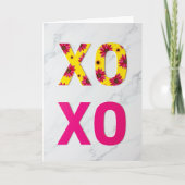 Botanical Xoxo Greeting Card カード (正面)