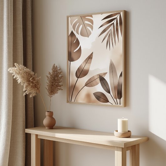 Botanical Zen – Minimal Poster – Japandi Decor ポスター