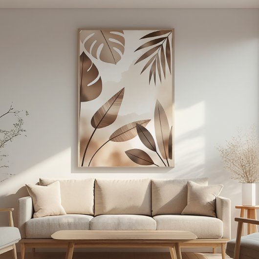 Botanical Zen – Minimal Poster – Japandi Decor ポスター