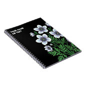 Botanical Zenith: Paraquilegia anemonoides Pop Art ノートブック (右側)